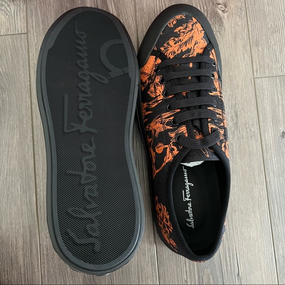 Salvatore Ferragamo Men’s Rebel Printed Low Top Sneaker - Picture 2 of 10